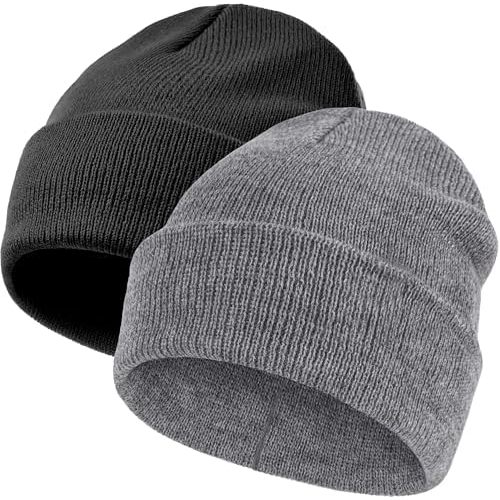vidsel 100% Cotton Toddler Beanie Hats for Baby Boys Girls Kids Infant Winter Hat Soft Warm Knit Cuffed Caps