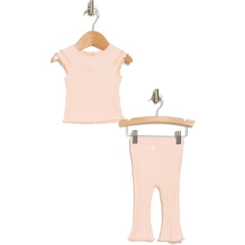 Juicy Couture: Ribbed T-Shirt & Flare Leggings Set