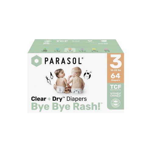 Clear+Dry Natural Disposable Diapers - Size 3 - 64ct
