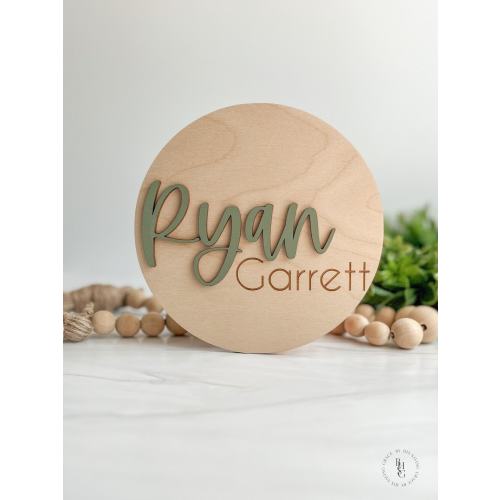 Baby Name Announcement Sign | Baby Name Sign For Hospital | Baby Name Reveal | Personalized Baby Name Sign | Sign For Crib | Baby Name Sign