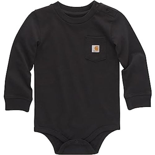 Carhartt Unisex Baby Long-Sleeve Pocket Bodysuit