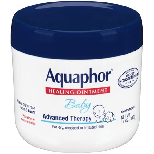 Aquaphor Baby Healing Ointment - Advance Therapy for Diaper Rash, Chapped Cheeks and Minor Scrapes - 14 Oz Jar - 14 Ounce (Pack of 1)
