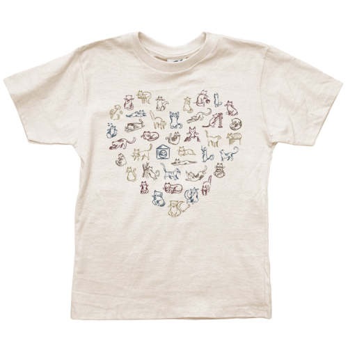 Heart Cat Graphic Tee (Y)