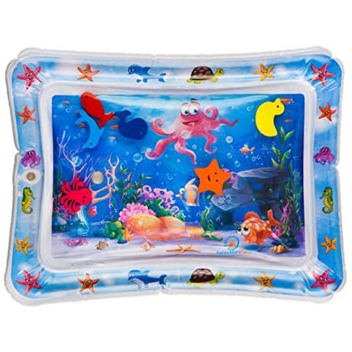 Splashin'kids Inflatable Tummy Time Premium Water mat Infants and Toddlers is The Perfect Fun time Play Activity Center Your Baby's Stimulation Growth