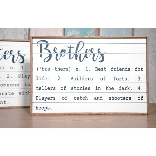Brother Definition Wood Sign | Shiplap Sign | Nursery Sign | Siblings | Kids Room | 18x12