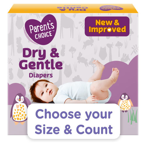 Parent's Choice Dry & Gentle Diapers (Choose Your Size & Count)