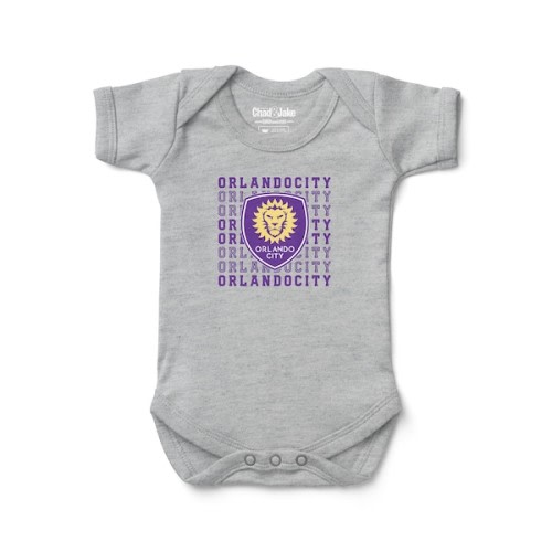 Newborn & Infant Orlando City SC Chad & Jake Heather Gray Retro Bodysuit