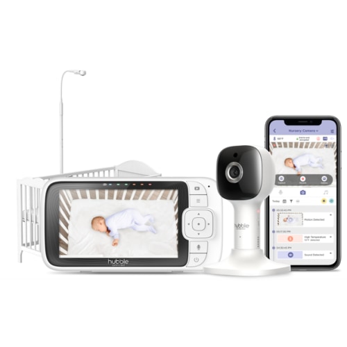 Hubble Nursery Pal Skyview Baby Monitor, 5" HD Baby Monitor with Crib Mount Camera