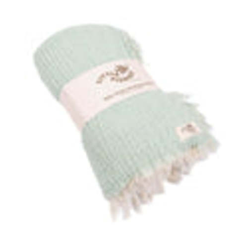 Little Fishies Gauze Receiving Blanket - Seafoam | Sand Cloud