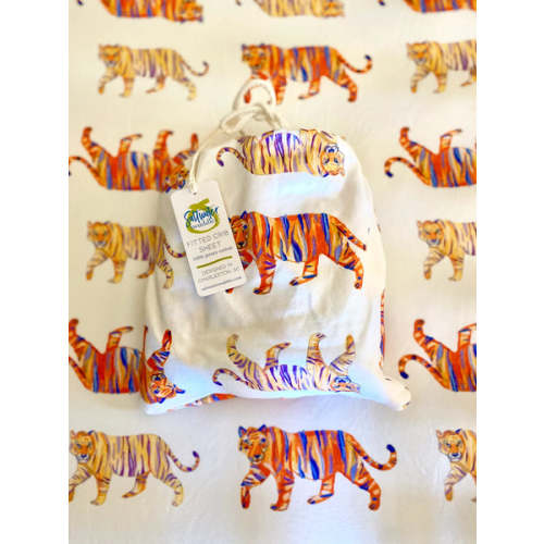 Saltwater Swaddles Crib Sheet in Easy Tiger – Southern Heirs Kids