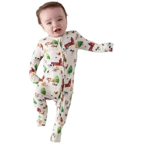 Posh Peanut Convertible Baby Sleepers - Boys Footless Baby Pajamas with 2 Way Zipper for Easy Diaper Changes