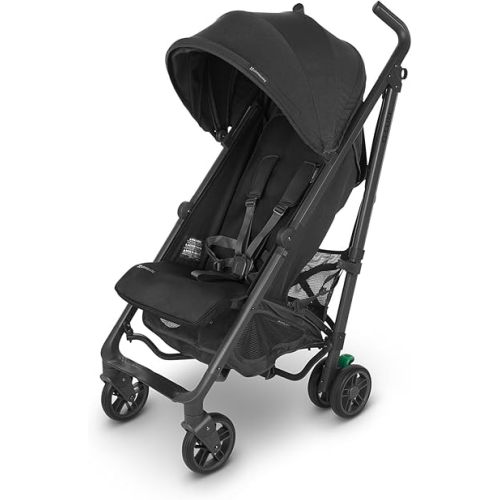 UPPAbaby G-Luxe Umbrella Stroller/Lightweight Design for Easy Travel/One-Step Fold + Recline/XL Basket + Canopy/Cup Holder Included/Jake (Charcoal/Carbon)