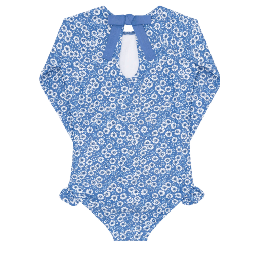 girls rosebay rashguard one piece – minnow