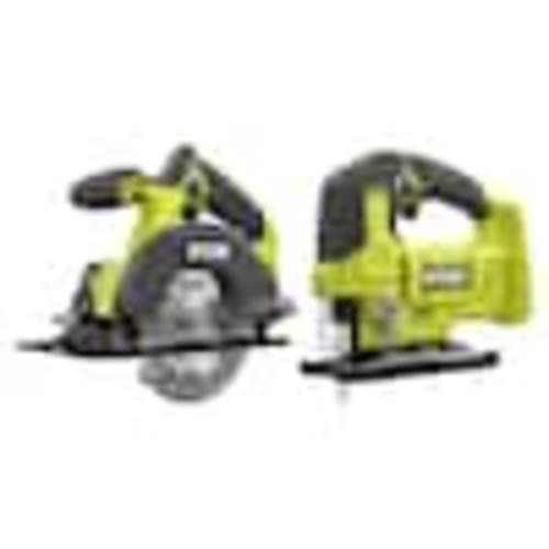 RYOBI ONE+ 18V Cordless 2-Tool Combo Kit with 5-1/2 in. Circular Saw and Jig Saw (Tools Only) PCL500525SB