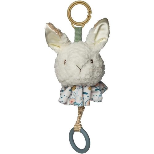 Mary Meyer Musical Pull Toy Stuffed Animal with Flexible Loop for Stroller & Car Seat, Plays Soothing Melody, 6-Inches, Oatmeal Bunny