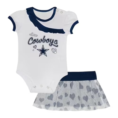 Newborn & Infant Dallas Cowboys Love My Team Bodysuit & Skirt Set
