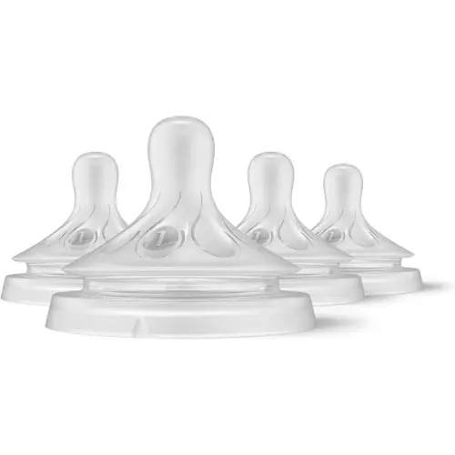 Philips Avent Natural Response Nipples, Extra Slow Flow (Flow 1), 4-Pack, SCY961/04