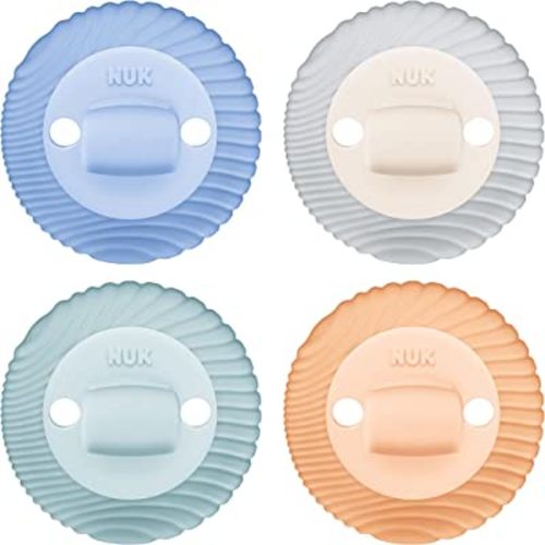 NUK Comfy Duet 100% Silicone Soother 2-in-1 BPA Free Pacifier and Teether, Unisex