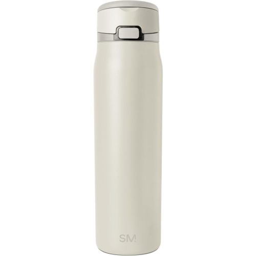 Simple Modern Mesa Loop Water Bottle with Straw | 30oz Cup Holder Friendly Insulated Stainless Steel Bottles for Travel, Sports and School | Cashew
