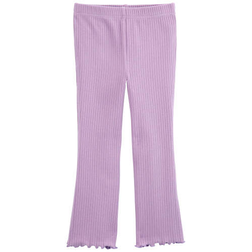 Toddler Flare Ribbed Pants - Style,Purple