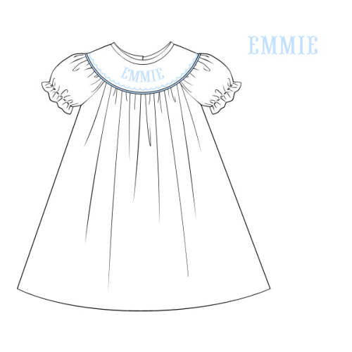 Simply Blue - Custom Emmie Dress