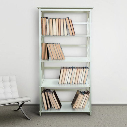 Breakwater Bay Oktay 63" H x 29.5" W Solid Wood Etagere Bookcase & Reviews | Wayfair