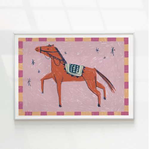 Vintage Nursery Art, Horse Wall Print, Cottage core Wall Art, Carousel print, farmhouse baby wall decor, Horse toy Decor, Instant Download