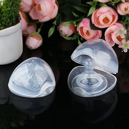 Accmor Pacifier Case, Pacifier Holder Case, Pacifier Container for Travel, BPA Free, Transparent, 2 Pack - 2 Count (Pack of 1)