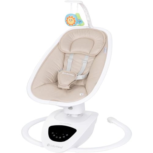 Baby Trend NuMotion Infinity Swing – 5 Motion Modes, Touchscreen Control, Remote, Multi‑Position Recline & Hanging Toys – Dash Grey