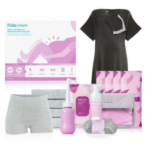 Frida Mom Postpartum Care Recovery Kit with Essentials, Instant Ice Maxi Pad, Underwear, 7-Count Set