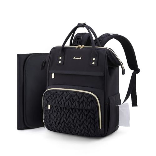 LOVEVOOK Diaper Bag Backpack, Baby Bag with Changing Station for Moms & Dads, Large Waterproof Mommy bag with Stroller Buckles, Travel Essential Baby Shower for Boys and Girls