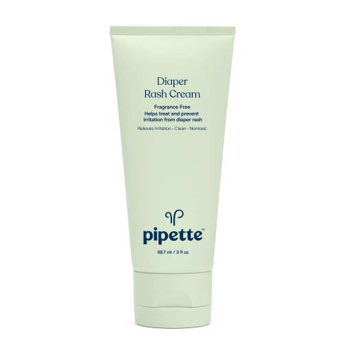 Pipette Soothing Baby Diaper Rash Cream, Fragrance-Free for Sensitive Skin, 3 fl oz
