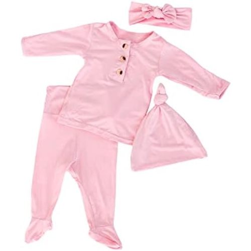 Coming Home Outfit and Hat Set for newborn boy and newborn girl, soft and stretchy gender neutral baby clothes, layette