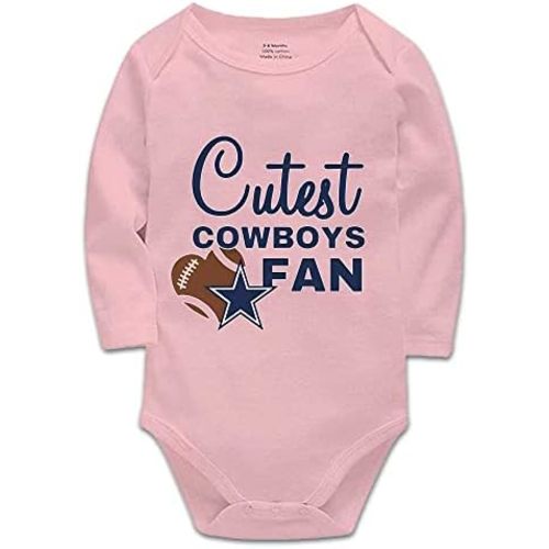 Cutest Cowboys Fan Infant Bodysuit Football Jumpsuit Rompers