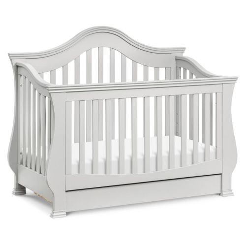 DaVinci Ashbury 4-in-1 Convertible Crib with Toddler Bed Conversion Kit, Color: Cloud Gray