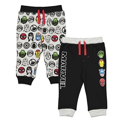 Marvel Avengers Hulk Black Panther Captain America 2 Pack Pants Newborn to Little Kid