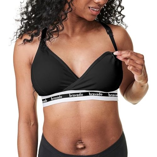 Bravado Designs Women's Original Sleep Nursing Bra, Regular Cup Maternity Bra for Breastfeeding