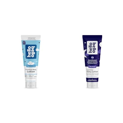 Hello Bello Premium Baby Lotion Bundle | Vegan Non-Greasy Moisturizing Lotion for Babies and Kids | 8.5 FL Oz (2 Pack)