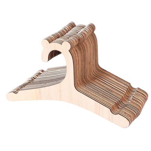 30 Pcs Wooden Hanger for Baby Clothes Natural Wood Rack Room Nursery Decor Kids