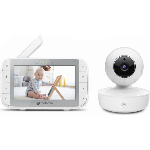 Motorola VM36XL 5 Motorized Pan/Tilt Video Baby Monitor Set, White