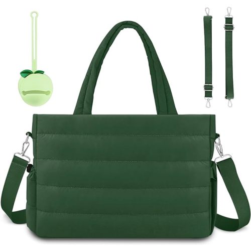 Diaper Bag Tote, Baby Diaper Tote Bags Crossbody Hospital Bag Travel Large Mommy Bag, with Silicone Pacifier Case