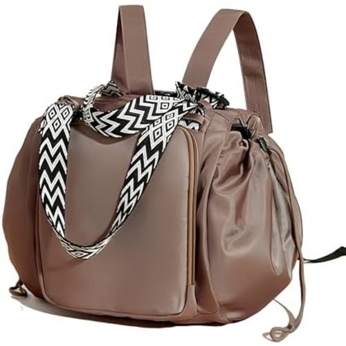 Multi-Function Tote Bag Large Capacity– Versatile Nylon Lightweight Backpack with 15 Pockets for Car Travel