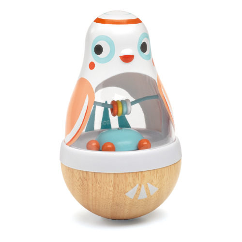Wooden Owl Roly Poly