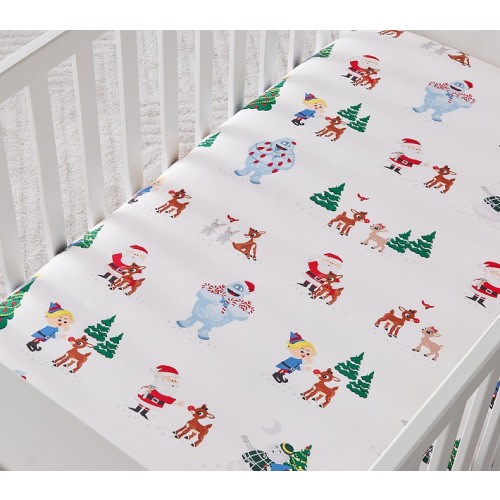 Rudolph Cotton Organic Crib Fitted Sheet