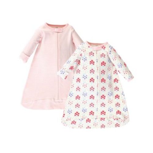 Baby Girls Organic Cotton Long-Sleeve Wearable Sleeping Bag, Sack, Blanket, Months