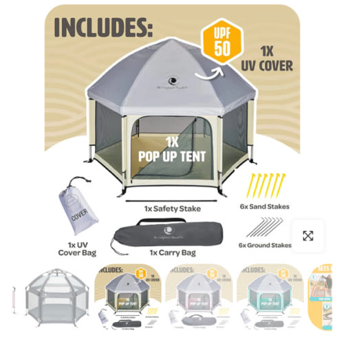 Pop 'N Go™ Playpen | Kids Pop-Up Tent | California Beach Co. – The California Beach Co.