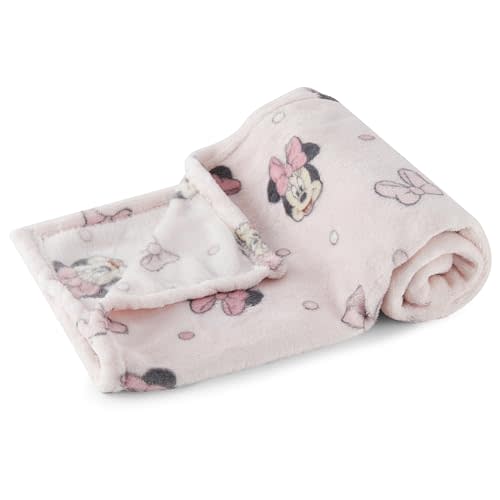 Disney Characters Flannel Fleece Baby Blanket - Soft & Cozy 30x40 Inches, Featuring Mickey Mouse, Minnie Mouse, Winnie The Pooh, and Dumbo