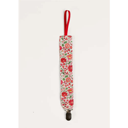 Margot Dummy Clip in Red Made with Liberty Fabric