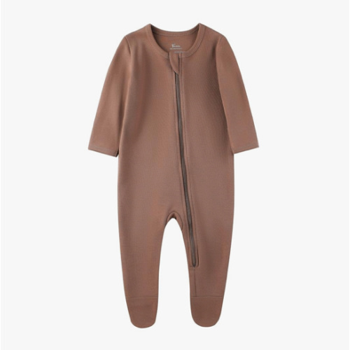 O2 BABY Baby Boys Girls Organic Cotton Zip-Front Sleeper Pajamas, Footed Sleep 'n Play