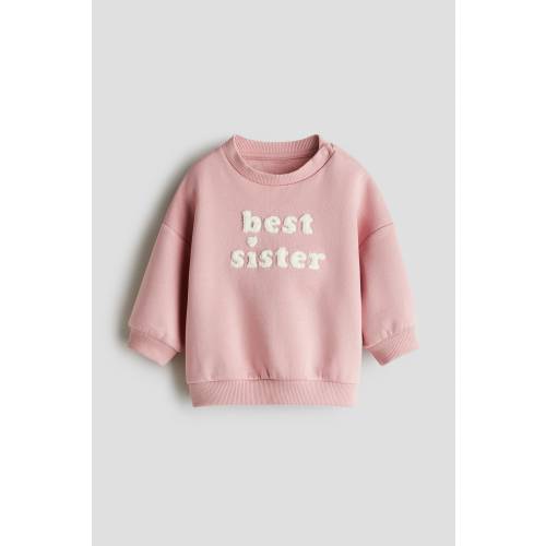 SWEATSHIRT WITH TERRY APPLIQUÉS